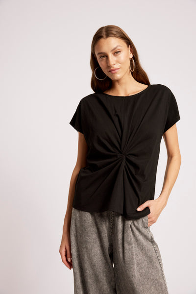 Eb & Ive - Casa Twist Tshirt - Black