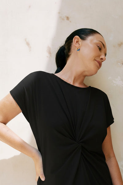 Eb & Ive - Casa Twist Tshirt - Black
