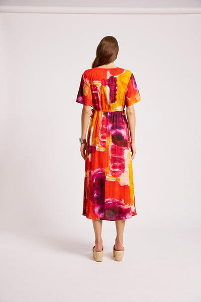 Eb & Ive - Palmera Tie Maxi Dress - Solara