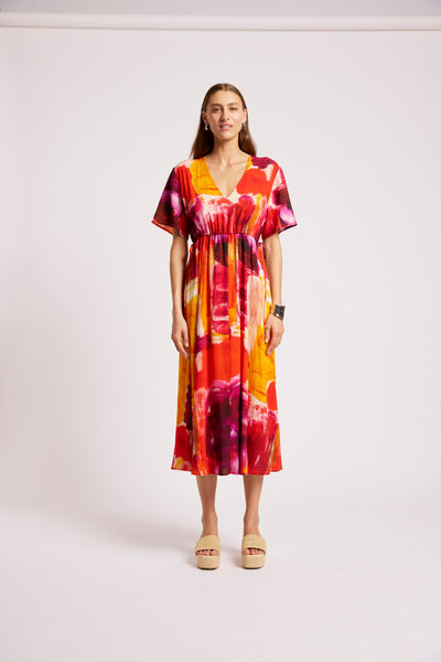 Eb & Ive - Palmera Tie Maxi Dress - Solara