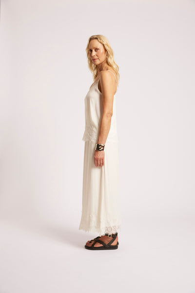 Eb & Ive - Drift Lace Tank - White