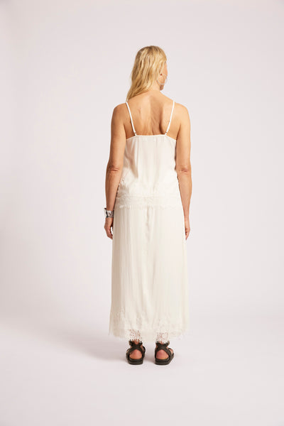 Eb & Ive - Drift Lace Tank - White