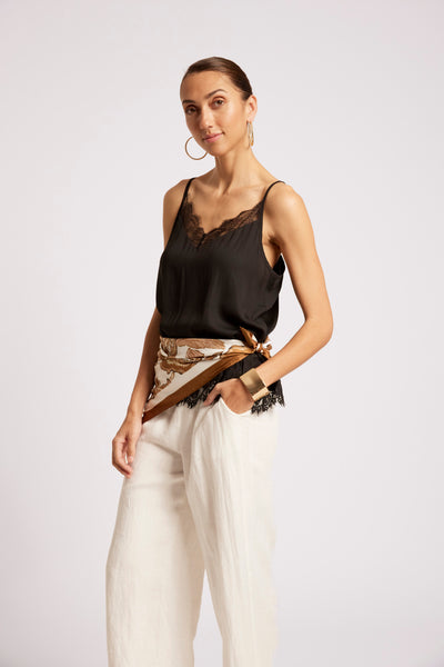 Eb & Ive - Drift Lace Tank - Black