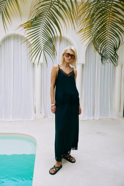 Eb & Ive - Drift Lace Tank - Black