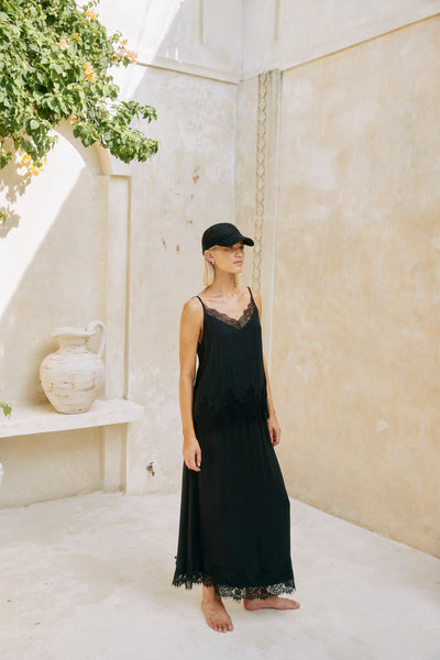 Eb & Ive - Drift Lace Tank - Black