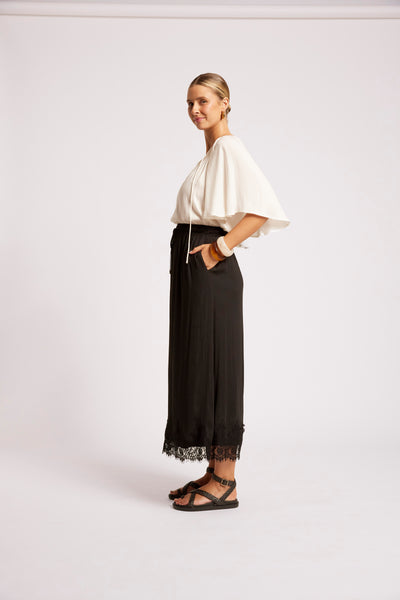 Eb & Ive - Drift Lace Skirt - Black