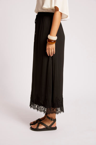 Eb & Ive - Drift Lace Skirt - Black