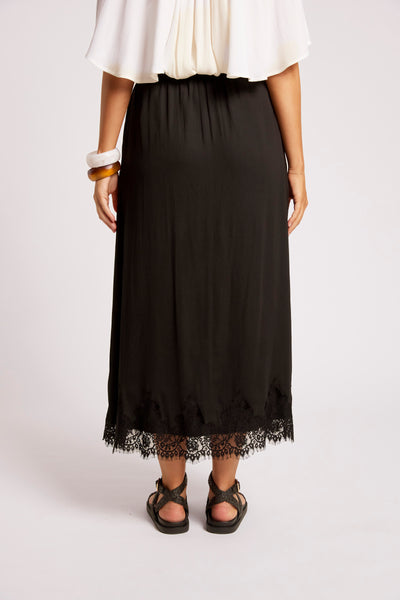 Eb & Ive - Drift Lace Skirt - Black