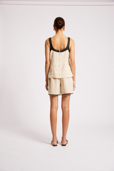 Eb & Ive - Maris Splice Tank Top - Tusk/Black