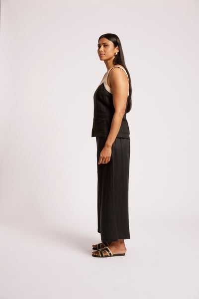 Eb & Ive - Maris Splice Tank Top - Black/Tusk