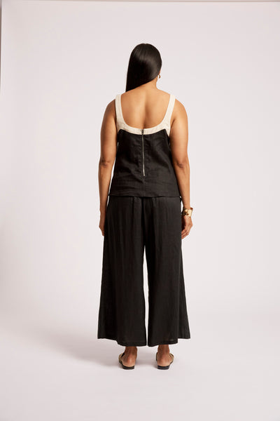 Eb & Ive - Maris Splice Tank Top - Black/Tusk