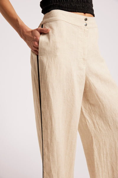 Eb & Ive - Maris Splice Pant - Tusk/Black