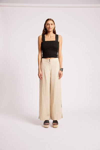 Eb & Ive - Maris Splice Pant - Tusk/Black