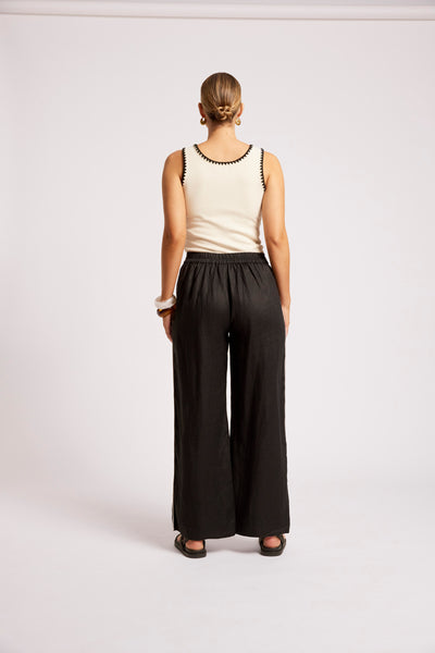 Eb & Ive - Maris Splice Pant - Black/Tusk