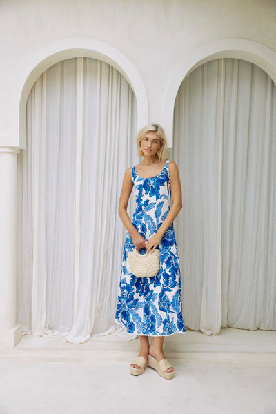 Eb & Ive - Gaia Tank Maxi Dress - Azure