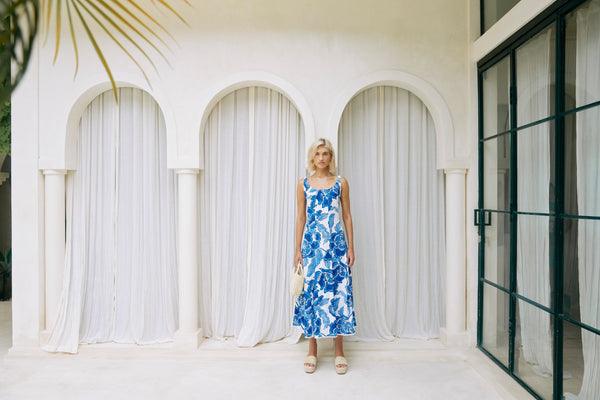 Eb & Ive - Gaia Tank Maxi Dress - Azure