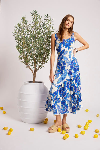 Eb & Ive - Gaia Tank Maxi Dress - Azure