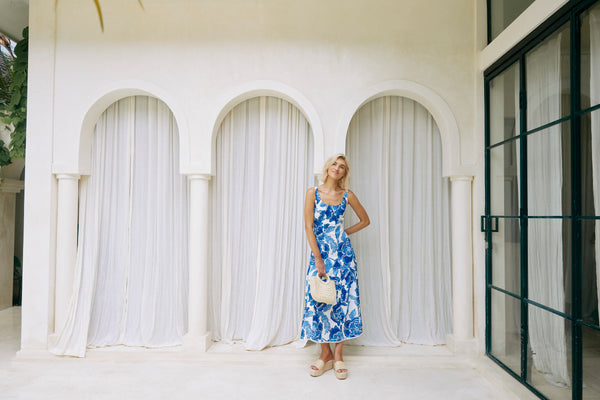 Eb & Ive - Gaia Tank Maxi Dress - Azure
