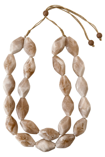 Eb & Ive - Maris Necklace - White, Tusk, Dune
