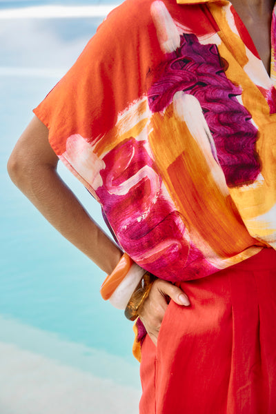 Eb & Ive - Palmera Bangle - Clear, Mint, Sunset, Dune