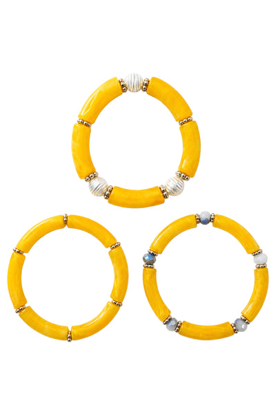 Eb & Ive - Pelagia Bracelet Set - White, Sunset, Melon, Green, Marine
