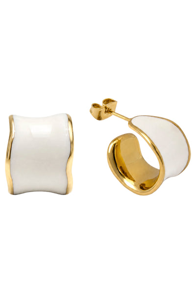 Eb & Ive - Coast Cuff Earring - White, Lime, Blue