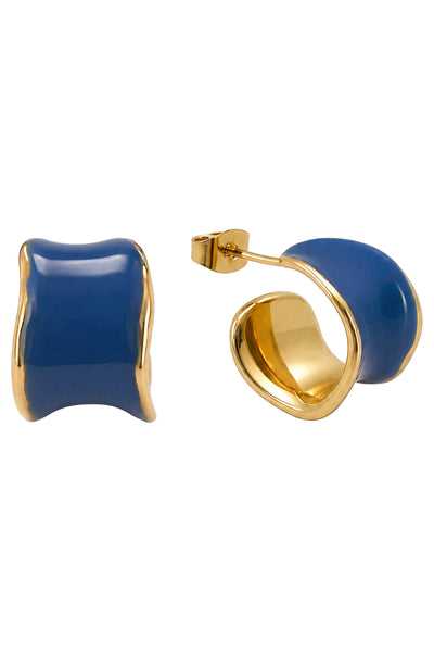 Eb & Ive - Coast Cuff Earring - White, Lime, Blue