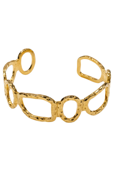 Eb & Ive - Solara Cuff - Gold Pearl/ Gold Link