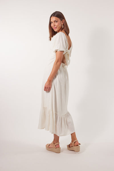 Isle of Mine - Flora Tie Dress - Lotus FINAL SALE