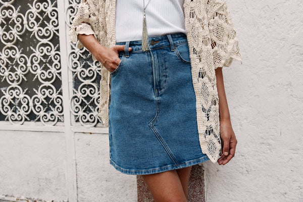Isle of Mine - Margot Denim Skirt - Denim