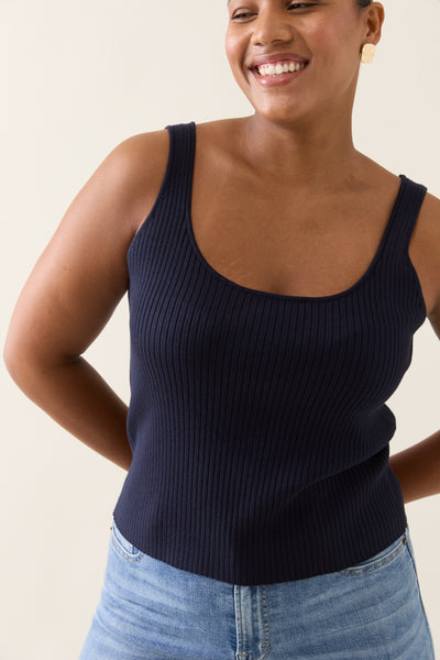 Isle of Mine - Adele Tank Top - Navy