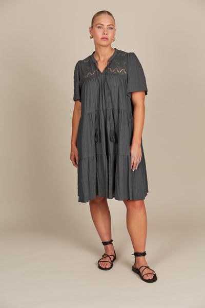 Isle of Mine - Fleur Dress - Graphite
