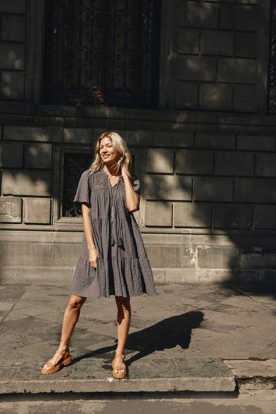 Isle of Mine - Fleur Dress - Graphite