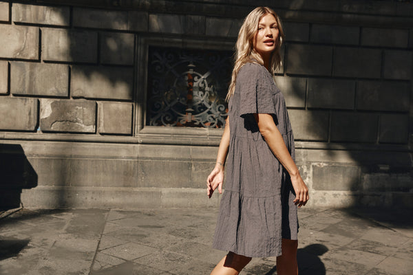 Isle of Mine - Fleur Dress - Graphite FINAL SALE