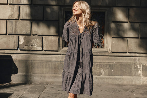 Isle of Mine - Fleur Dress - Graphite