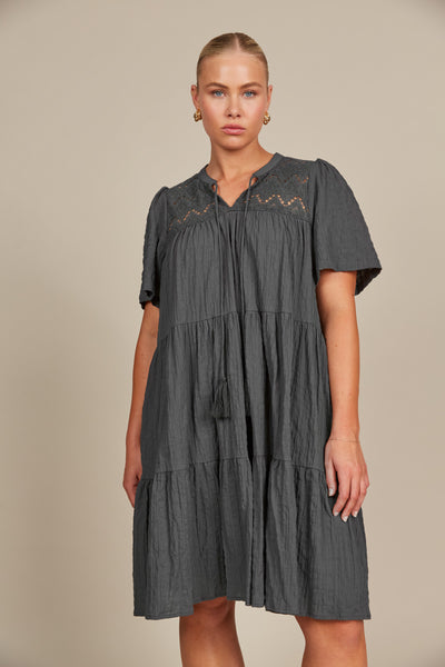Isle of Mine - Fleur Dress - Graphite