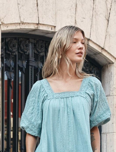 Isle of Mine - Fleur Top - Seafoam