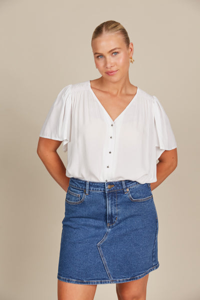 Isle of Mine - Margot Denim Skirt - Denim 