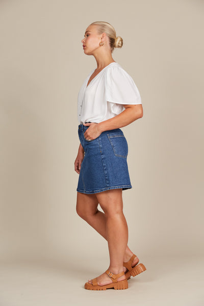 Isle of Mine - Margot Denim Skirt - Denim