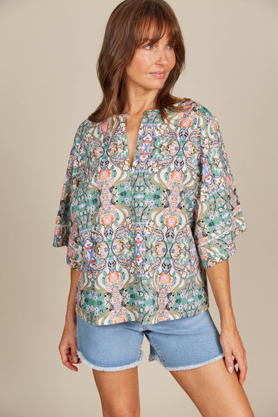 Isle of Mine - Remi Top - Lotus Fleuron FINAL SALE
