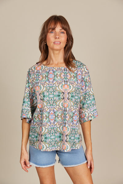 Isle of Mine - Remi Top - Lotus Fleuron FINAL SALE