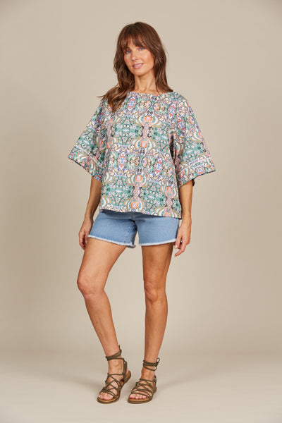 Isle of Mine - Remi Top - Lotus Fleuron FINAL SALE