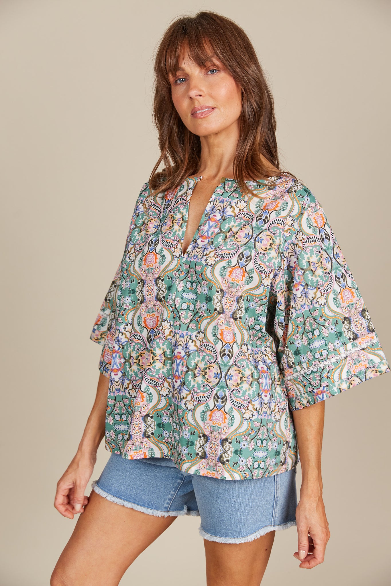 Isle of Mine - Remi Top - Lotus Fleuron FINAL SALE
