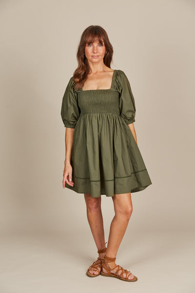 Isle of Mine - Remi Mini Dress - Olive FINAL SALE
