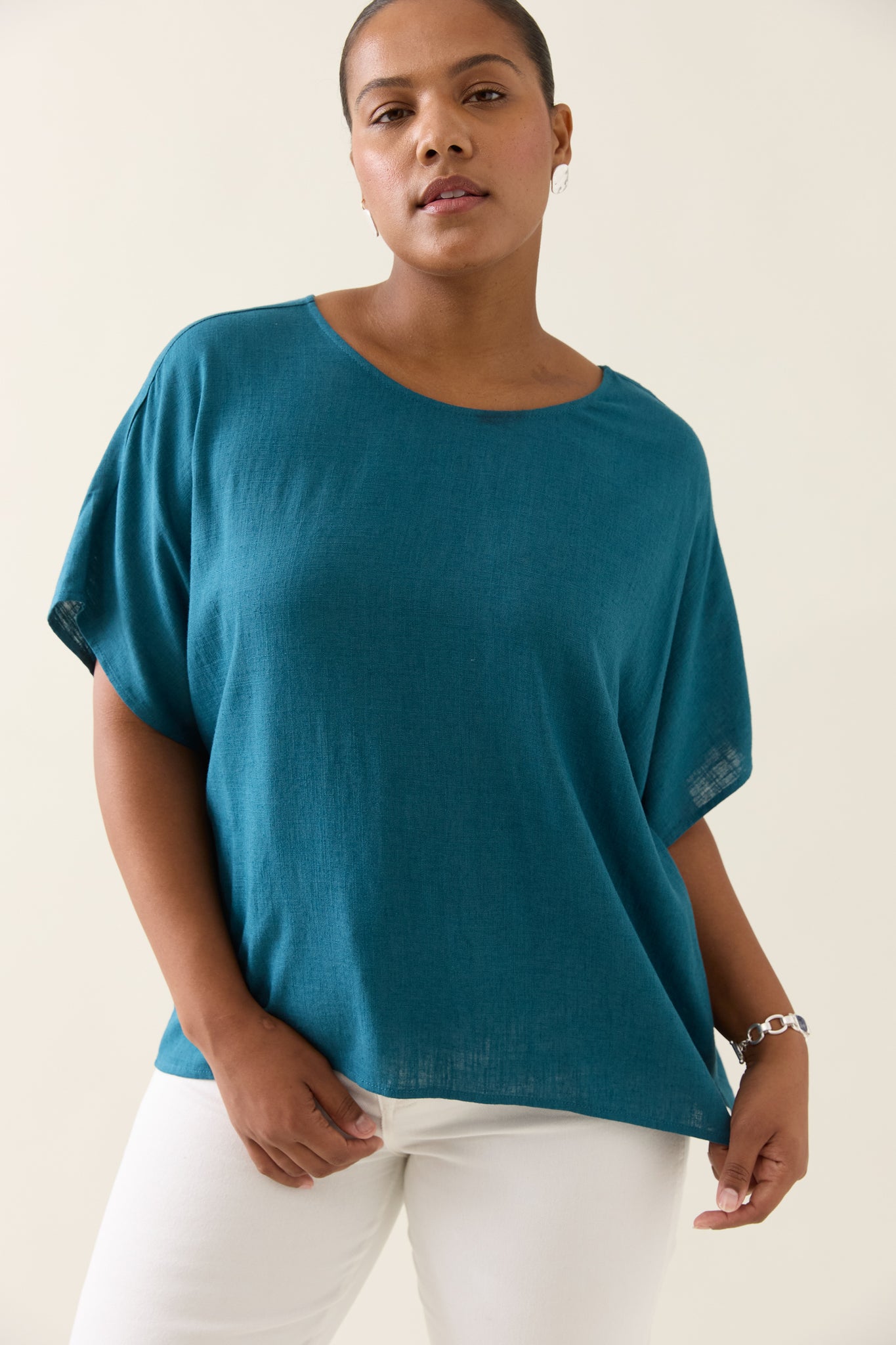Isle of Mine - Ingrid Relaxed Top - Baltic