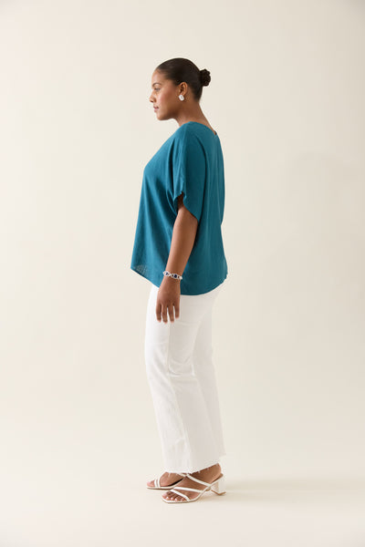 Isle of Mine - Ingrid Relaxed Top - Baltic