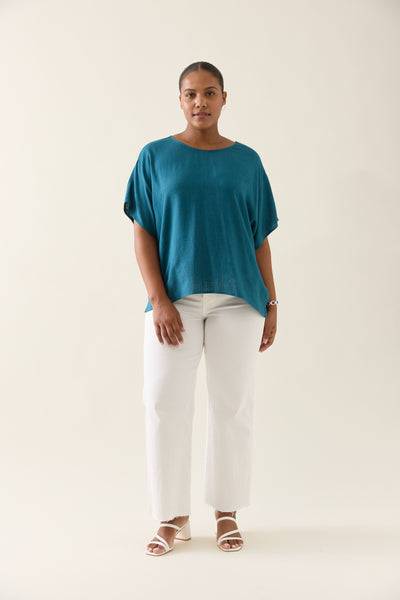 Isle of Mine - Ingrid Relaxed Top - Baltic