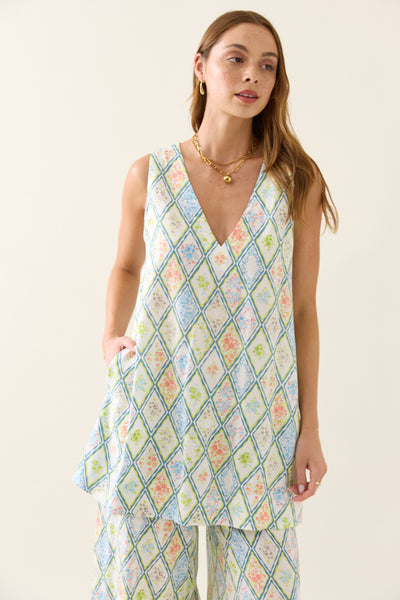 Isle of Mine - Ingrid Reversible Tunic - Tile