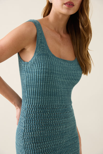 Isle of Mine - Ida Knit Tank Dress - Baltic
