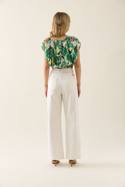 Isle of Mine - Aurora Reversible Crop Top - Paisley FINAL SALE